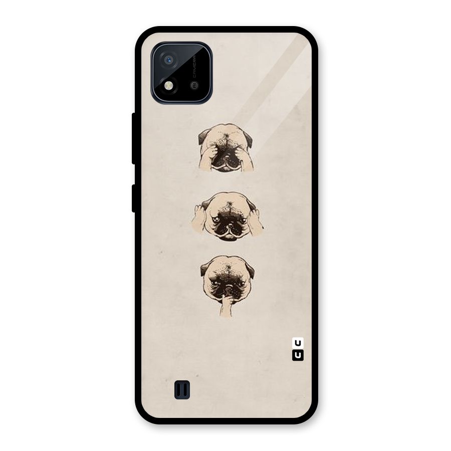 Doggo Moods Glass Back Case for Realme C11 2021