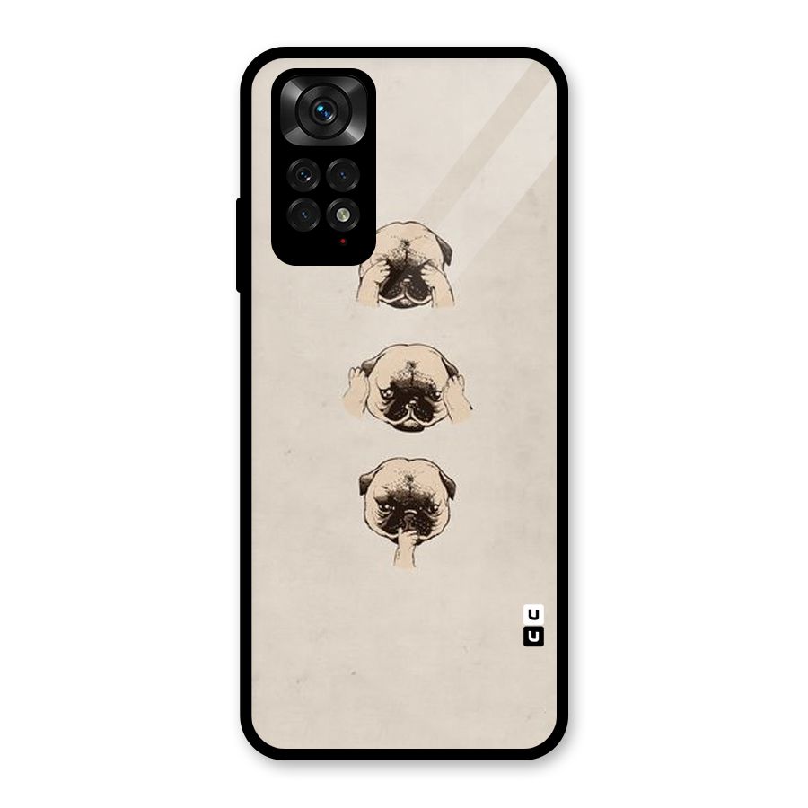 Doggo Moods Glass Back Case for Redmi Note 11S