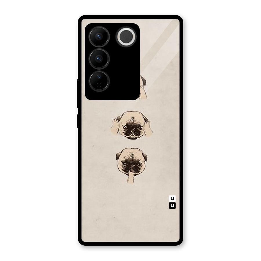 Doggo Moods Glass Back Case for Vivo V27 Pro