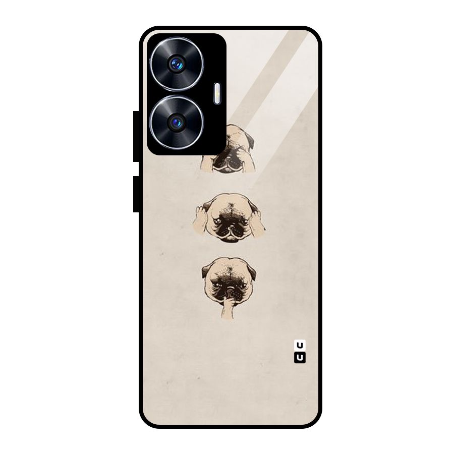 Doggo Moods Glass Back Case for realme C55