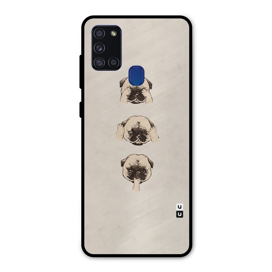 Doggo Moods Metal Back Case for Galaxy A21s