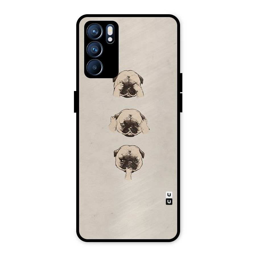 Doggo Moods Metal Back Case for Oppo Reno6 5G