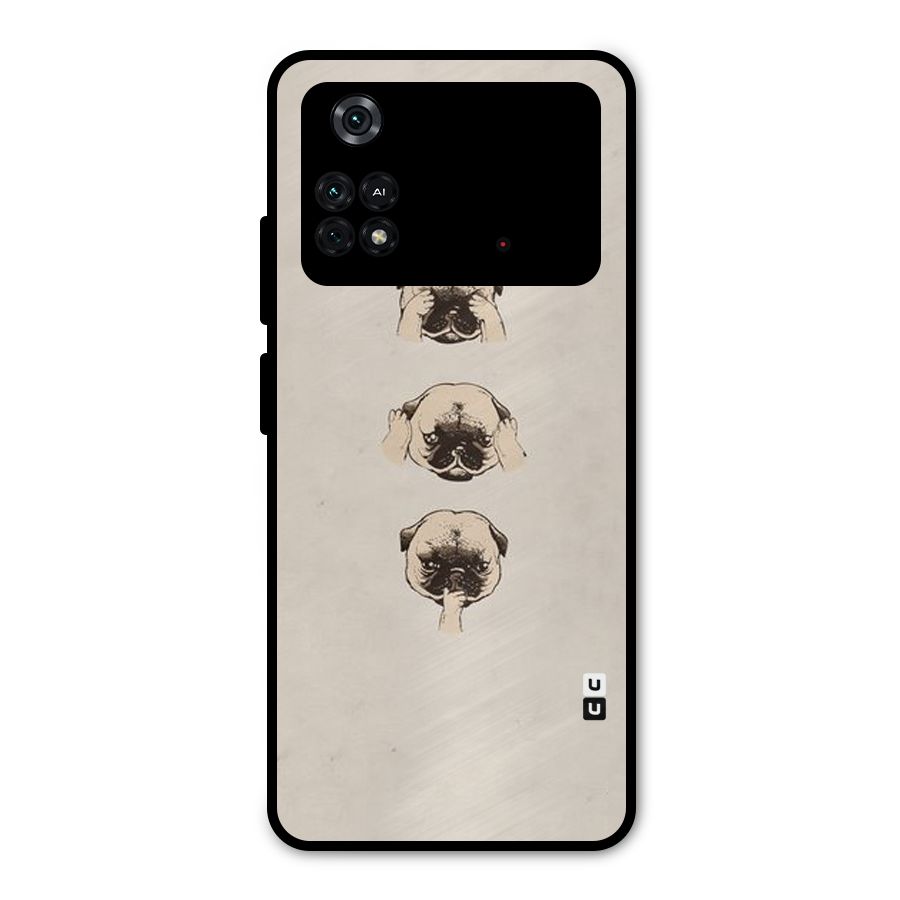 Doggo Moods Metal Back Case for Poco M4 Pro 4G