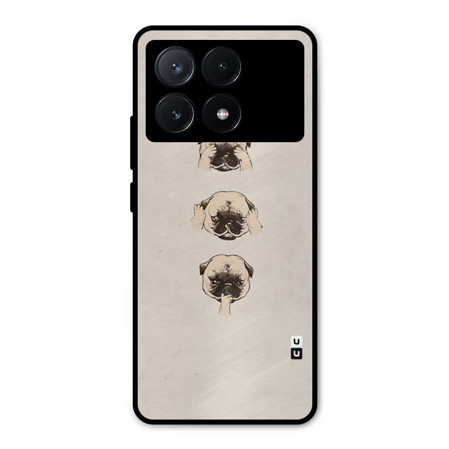 Doggo Moods Metal Back Case for Poco X6 Pro