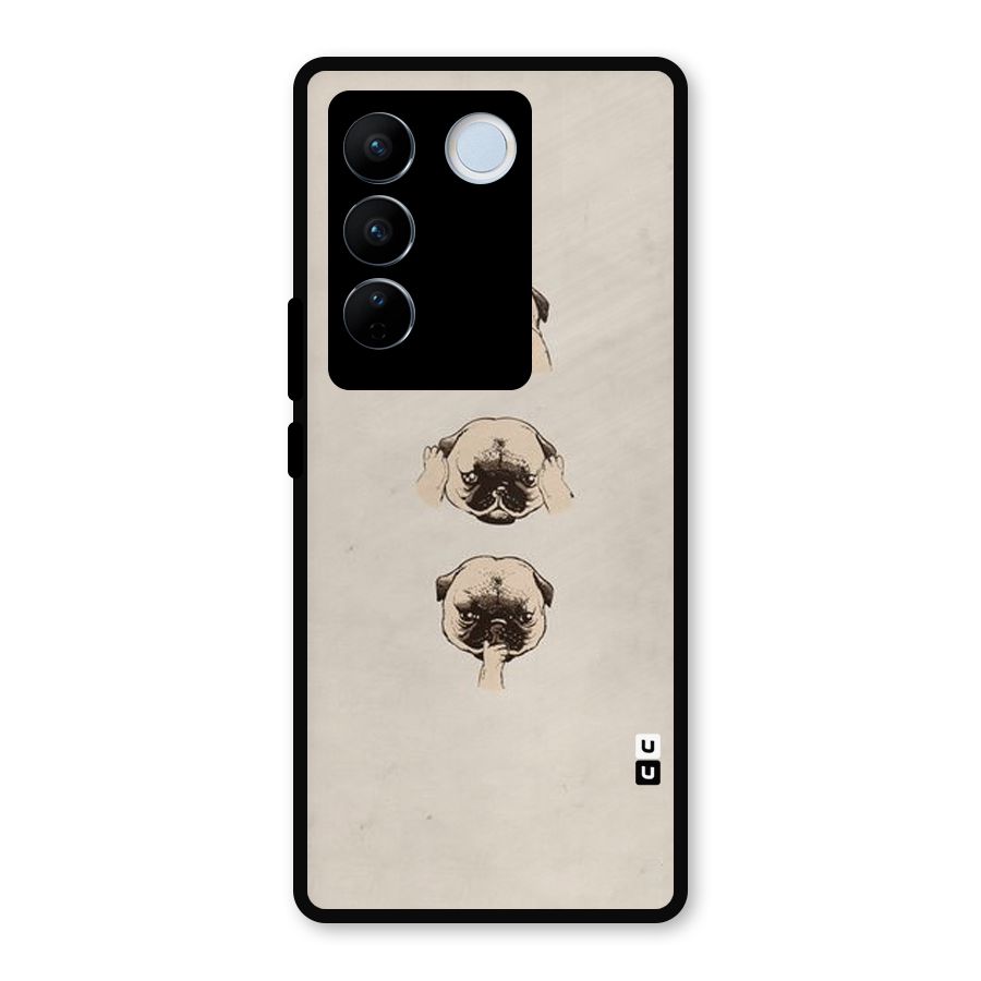 Doggo Moods Metal Back Case for Vivo V27 Pro