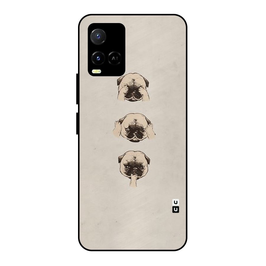 Doggo Moods Metal Back Case for Vivo Y21T