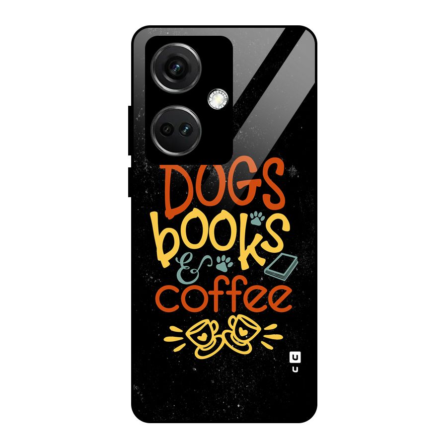 Dogs Books Coffee Glass Back Case for OnePlus Nord CE 3 5G