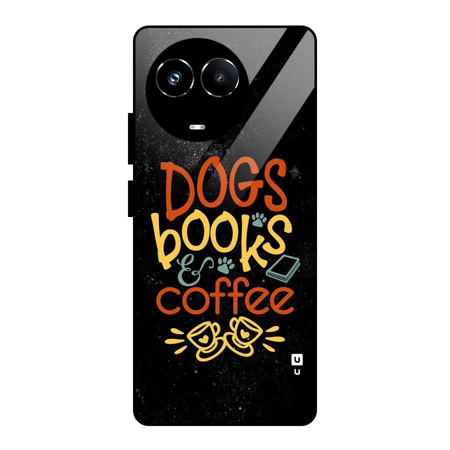 Dogs Books Coffee Glass Back Case for Realme Narzo 60X
