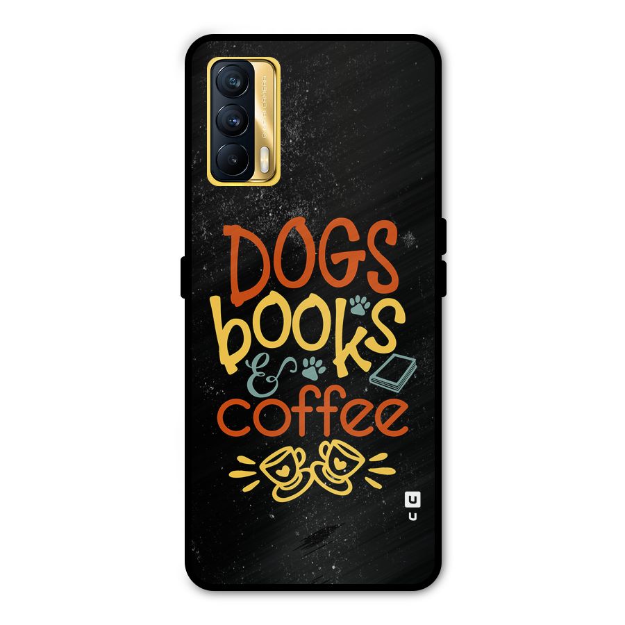 Dogs Books Coffee Metal Back Case for Realme X7