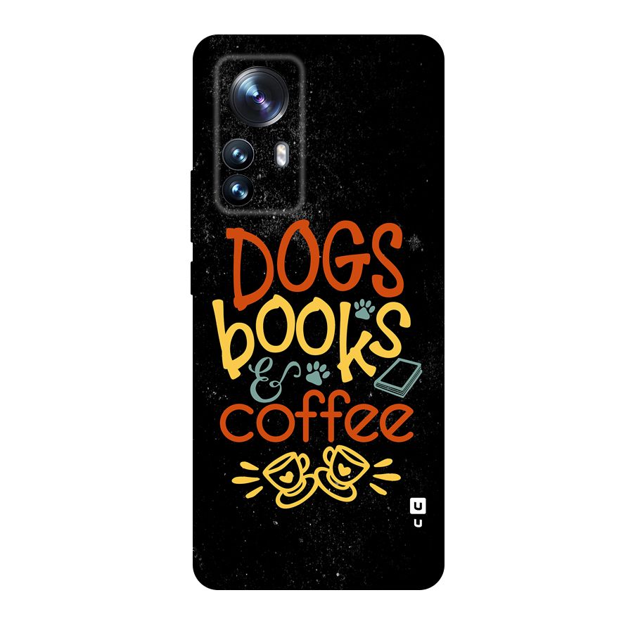Dogs Books Coffee Original Polycarbonate Back Case for Xiaomi 12 Pro