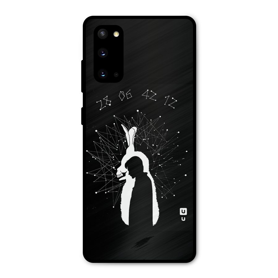 Donnie Darko Silhouette Metal Back Case for Galaxy S20