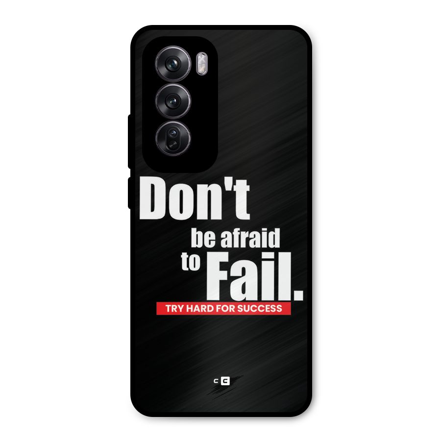 Dont Be Afriad Metal Back Case for Oppo Reno12 Pro