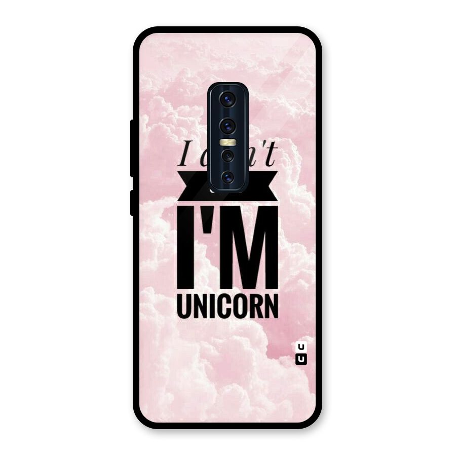 Dont Care Unicorn Glass Back Case for Vivo V17 Pro