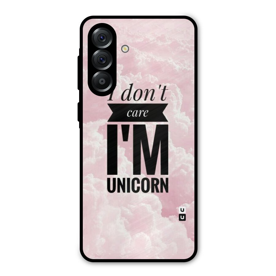 Dont Care Unicorn Metal Back Case for Galaxy A56