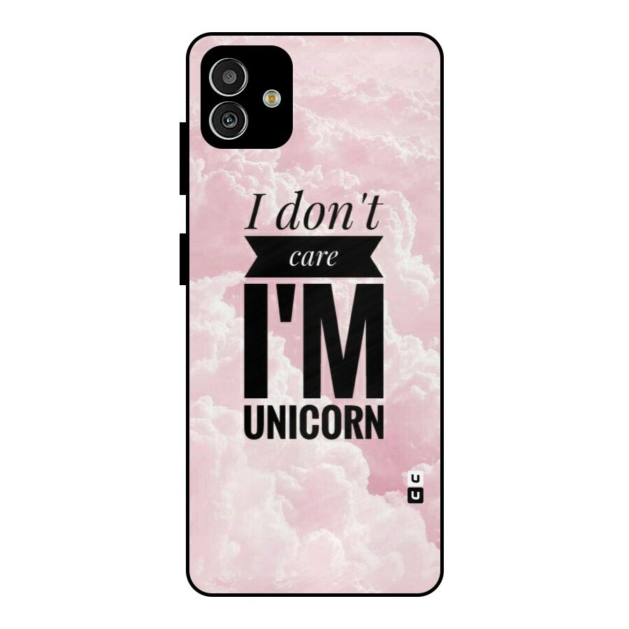 Dont Care Unicorn Metal Back Case for Galaxy M13 5G
