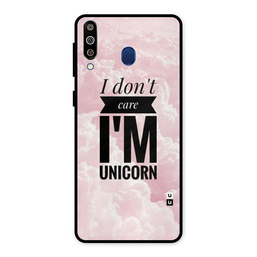 Dont Care Unicorn Metal Back Case for Galaxy M30