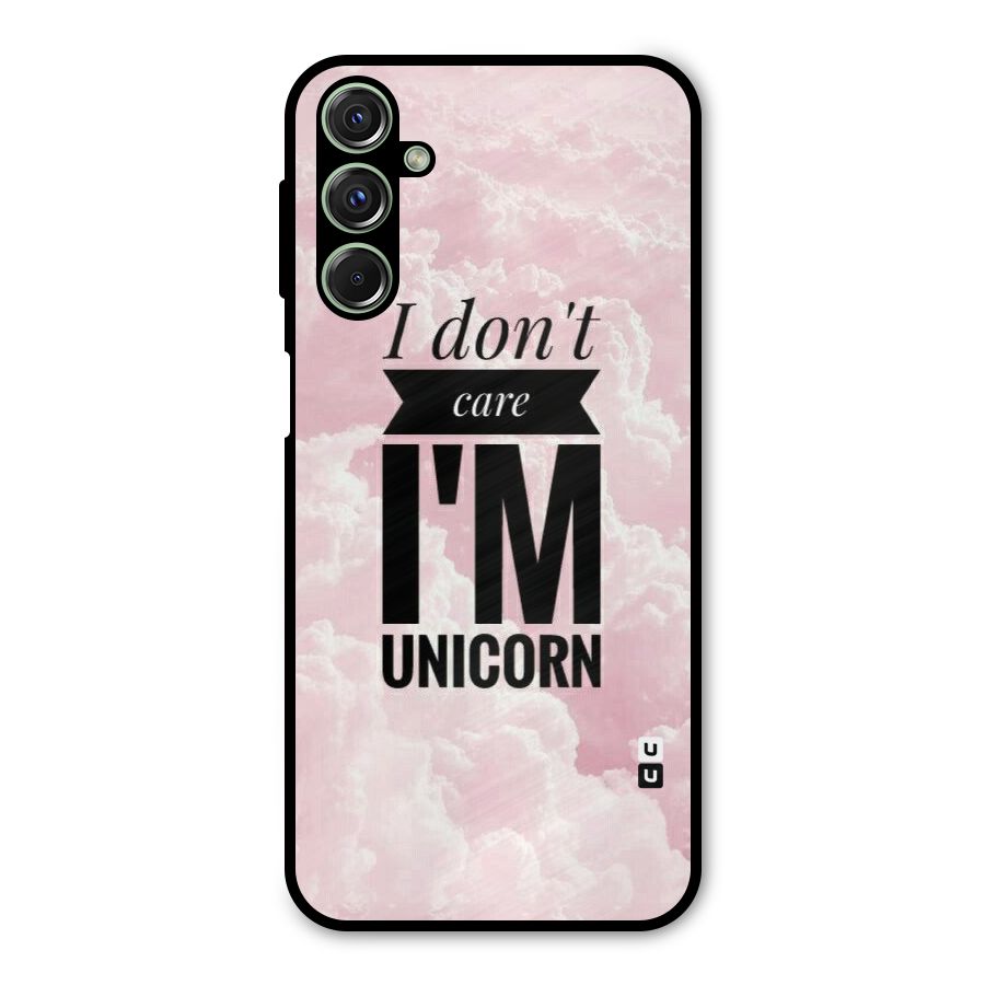 Dont Care Unicorn Metal Back Case for Galaxy M34
