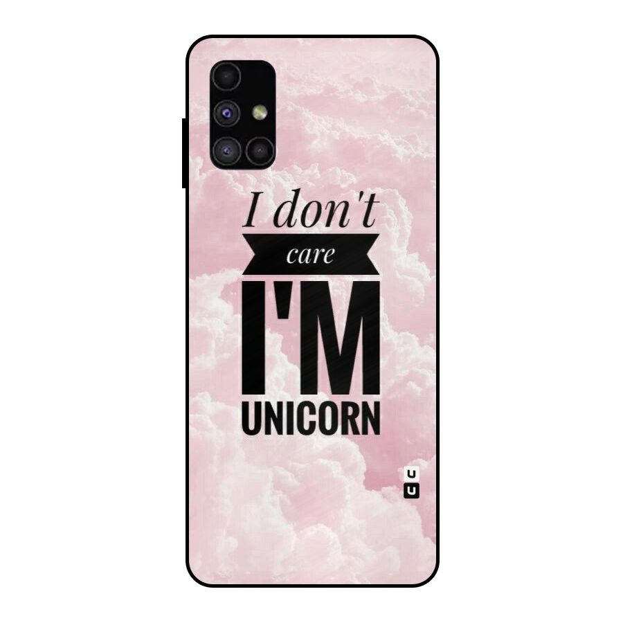 Dont Care Unicorn Metal Back Case for Galaxy M51