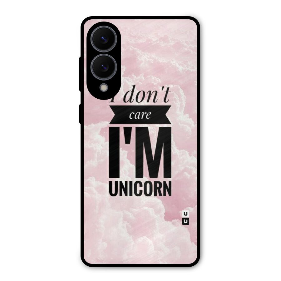 Dont Care Unicorn Metal Back Case for Galaxy S25 Edge