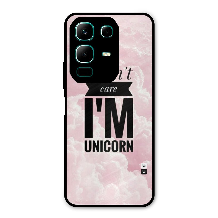 Dont Care Unicorn Metal Back Case for Infinix Note 50x