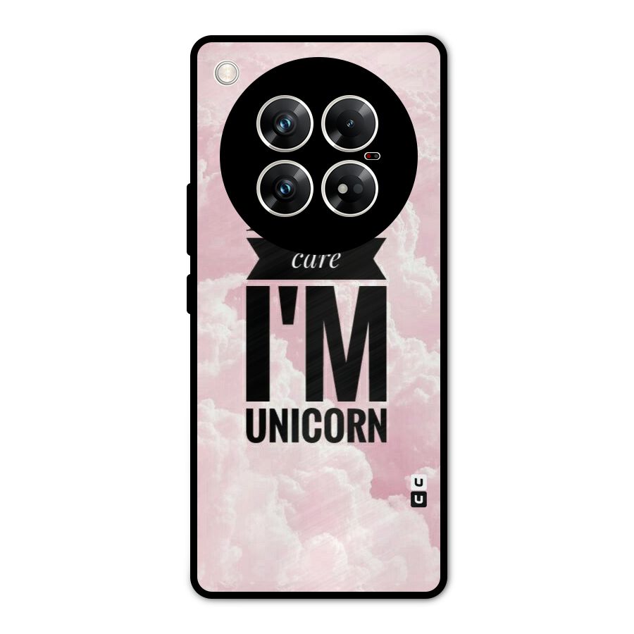 Dont Care Unicorn Metal Back Case for Infinix Zero 40 5G