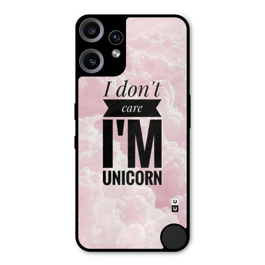 Dont Care Unicorn Metal Back Case for Nothing CMF Phone 2 Pro