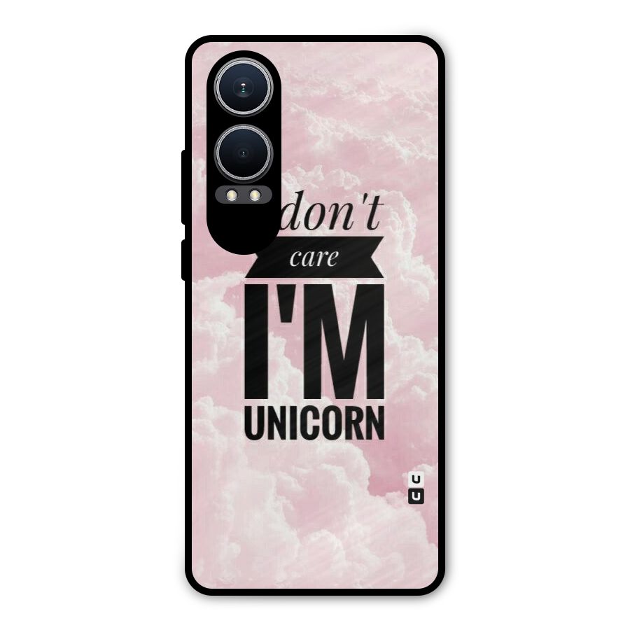 Dont Care Unicorn Metal Back Case for OnePlus Nord CE4 Lite