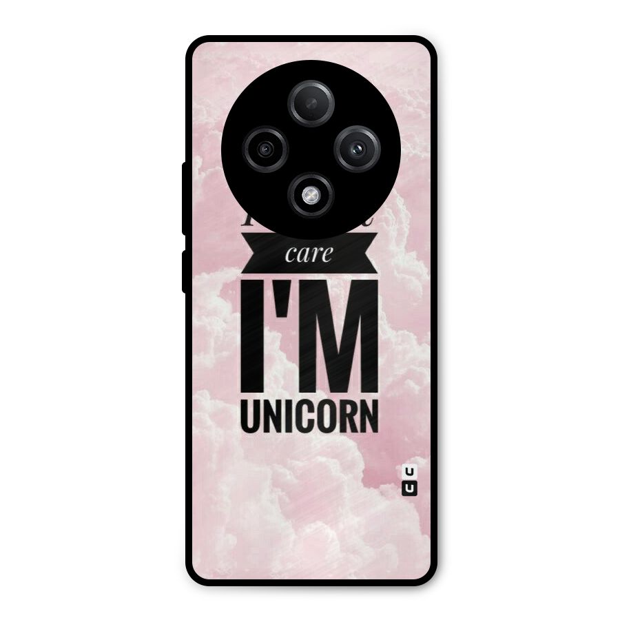 Dont Care Unicorn Metal Back Case for Oppo F27 Pro Plus