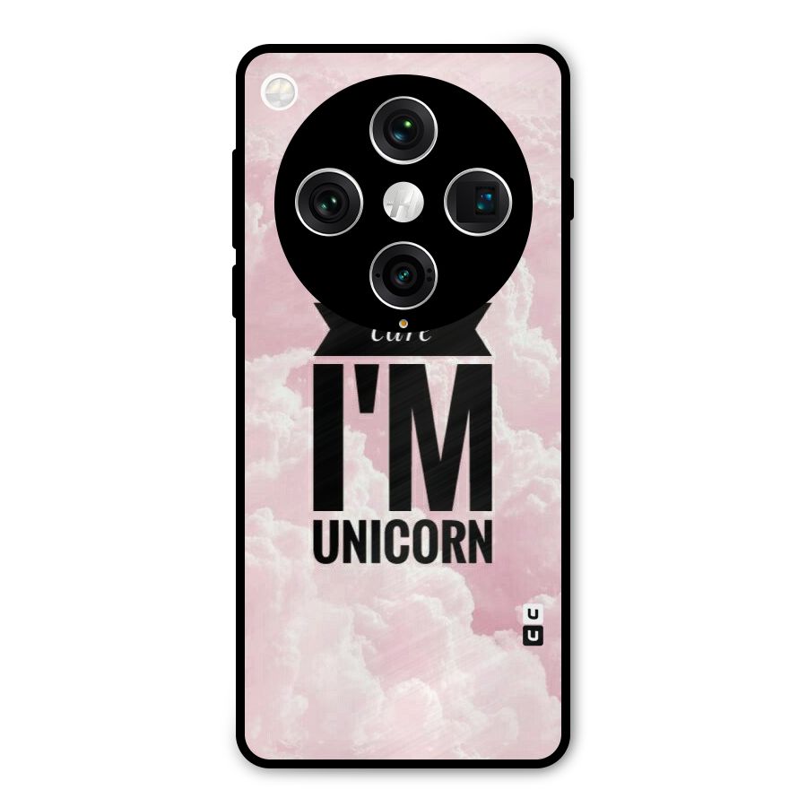 Dont Care Unicorn Metal Back Case for Oppo Find X8 Pro