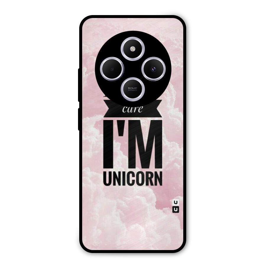 Dont Care Unicorn Metal Back Case for Poco C75 5G