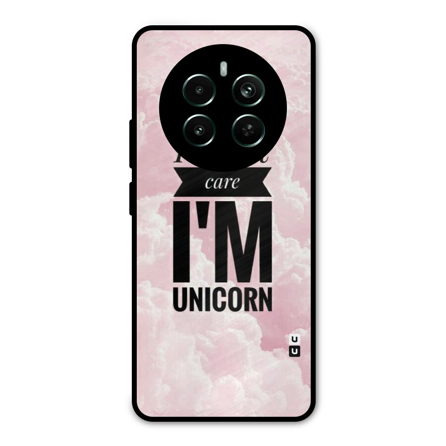 Dont Care Unicorn Metal Back Case for Realme 12 Pro Plus