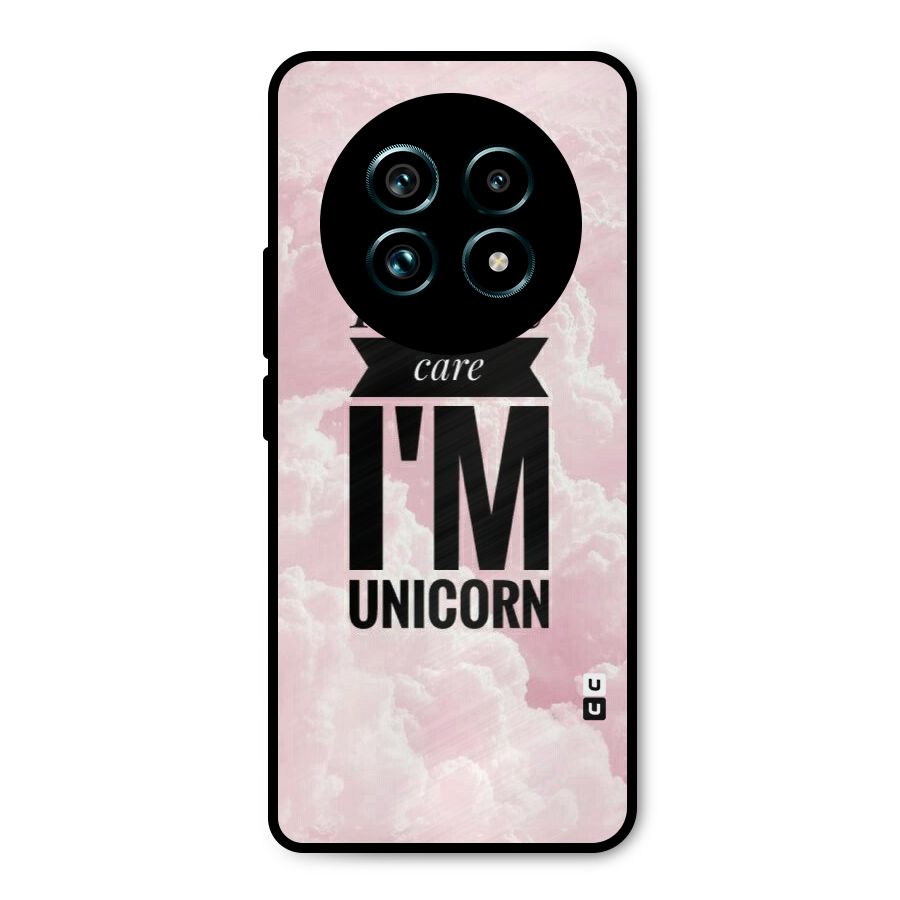 Dont Care Unicorn Metal Back Case for Realme 13 Pro Plus