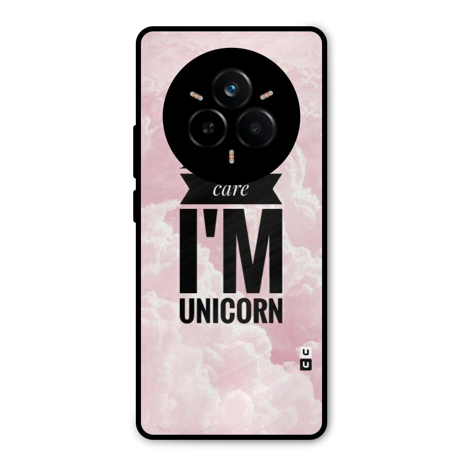 Dont Care Unicorn Metal Back Case for Realme 14 Pro