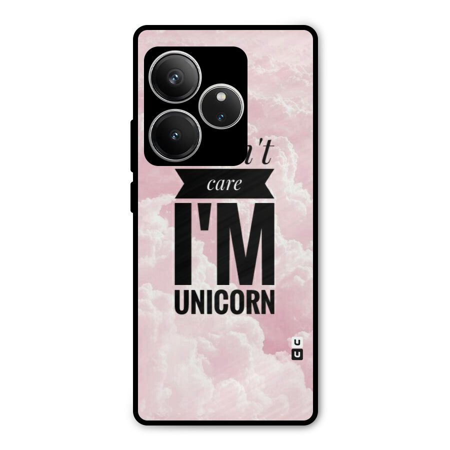 Dont Care Unicorn Metal Back Case for Realme GT 6