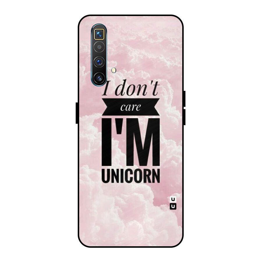 Dont Care Unicorn Metal Back Case for Realme X3 SuperZoom