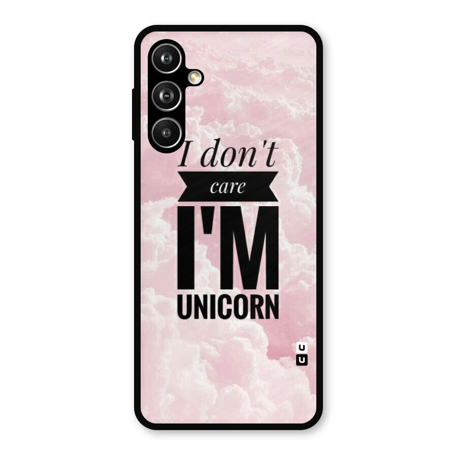 Dont Care Unicorn Metal Back Case for Samsung Galaxy M54