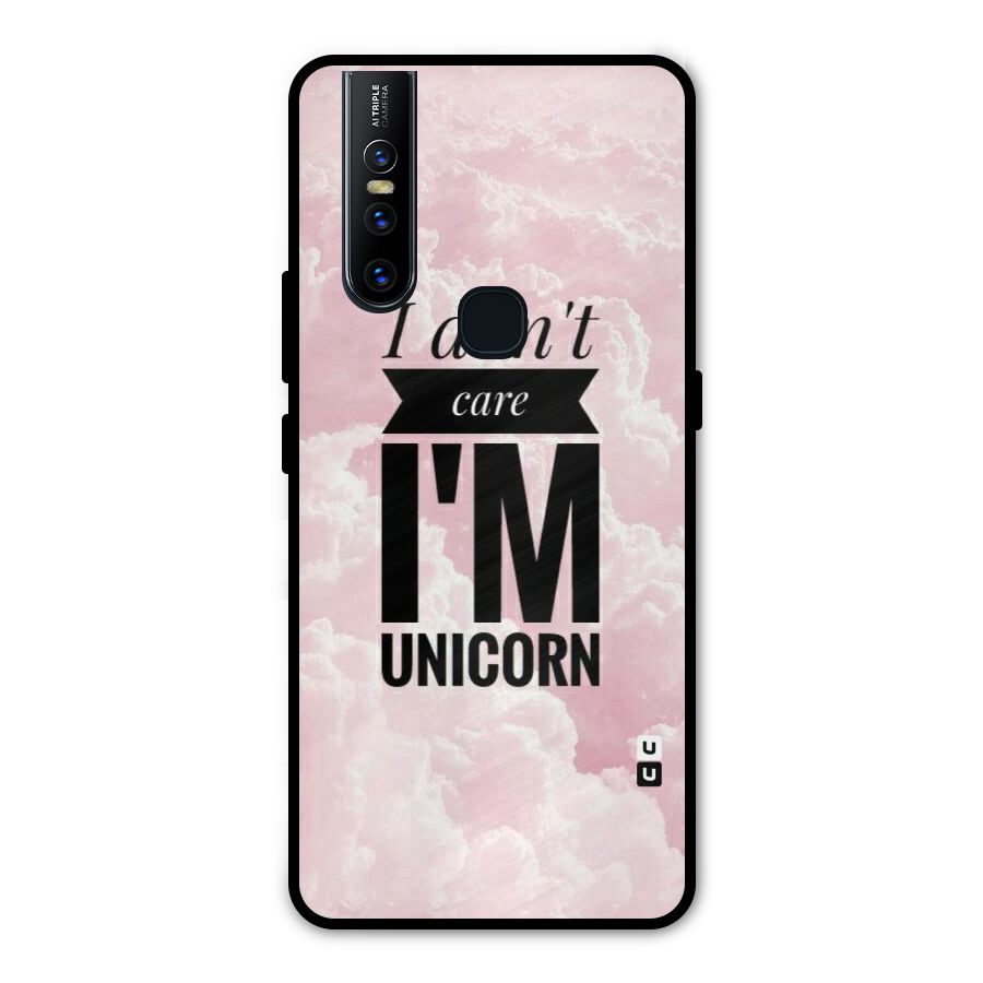 Dont Care Unicorn Metal Back Case for Vivo V15