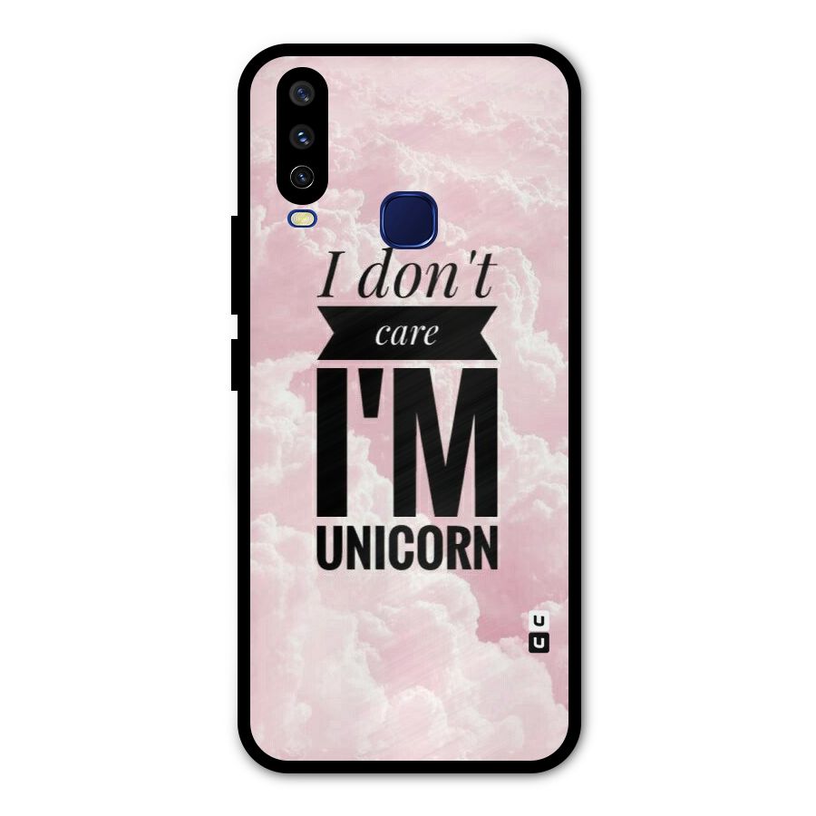 Dont Care Unicorn Metal Back Case for Vivo V17