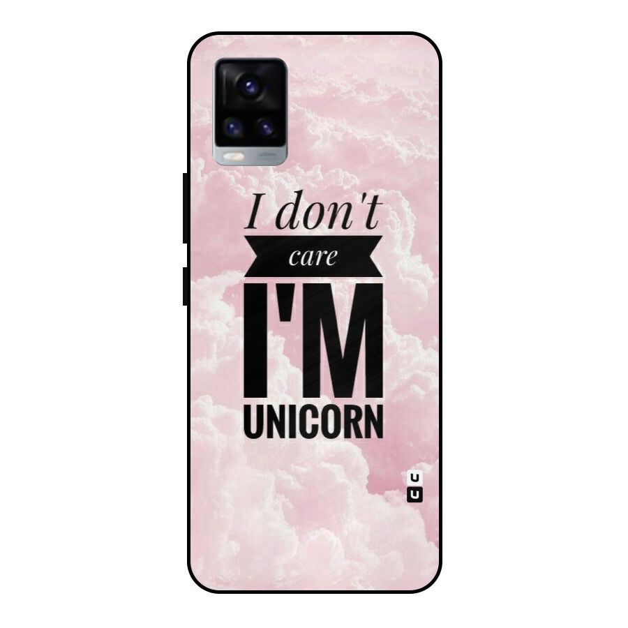 Dont Care Unicorn Metal Back Case for Vivo V20