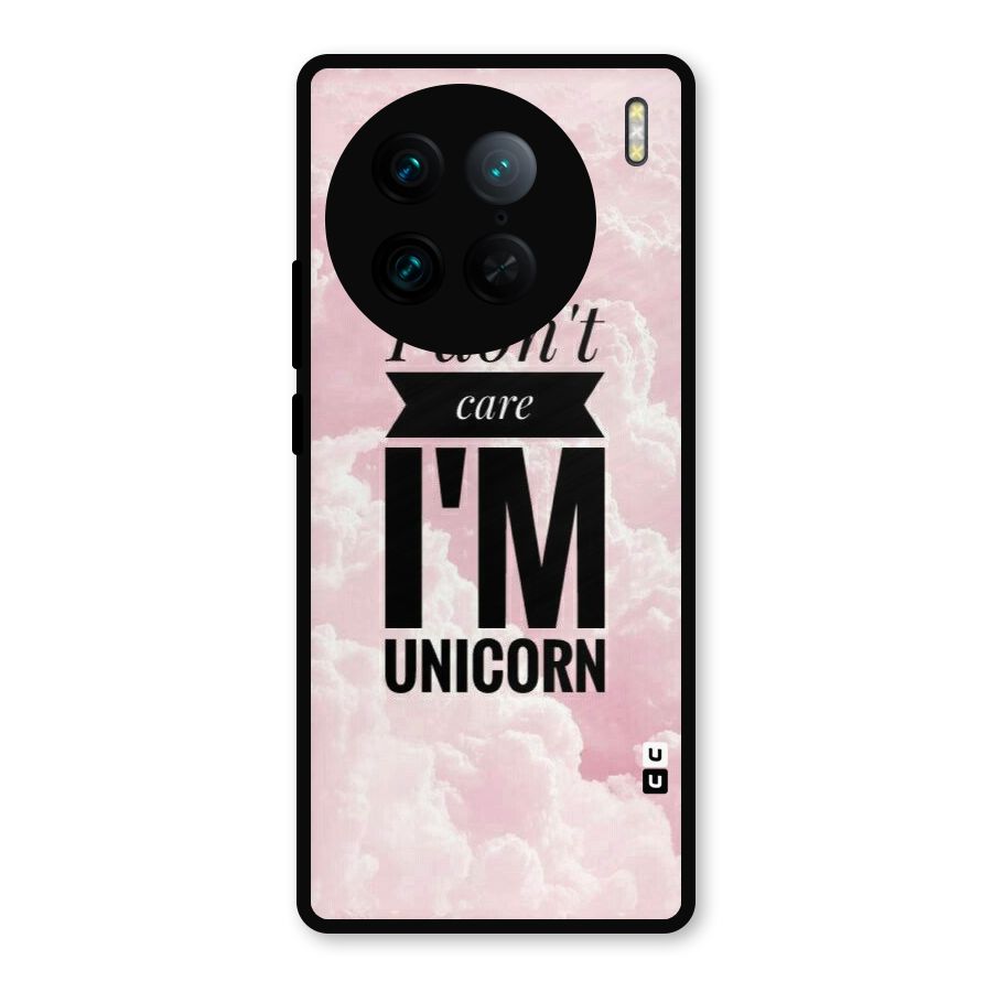 Dont Care Unicorn Metal Back Case for Vivo X90 Pro