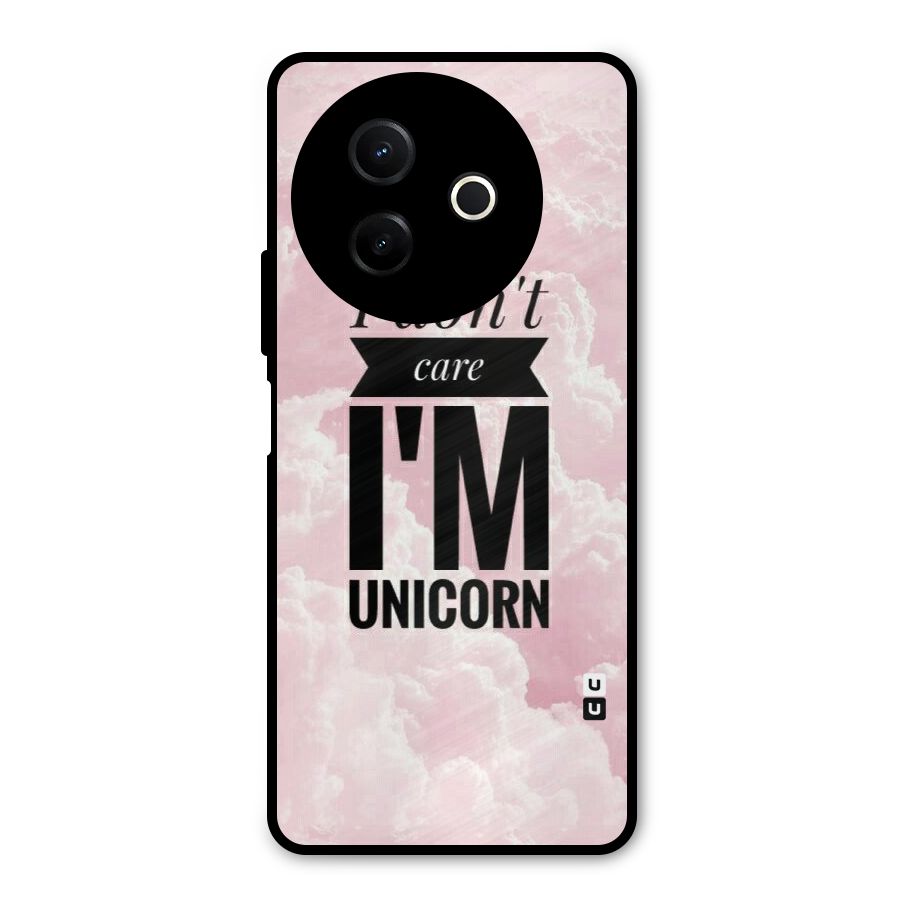 Dont Care Unicorn Metal Back Case for Vivo Y39