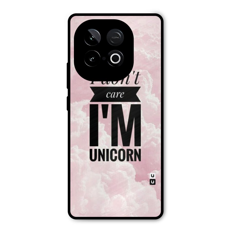 Dont Care Unicorn Metal Back Case for iQOO Neo 10