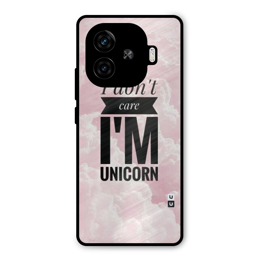 Dont Care Unicorn Metal Back Case for iQOO Z9 Turbo