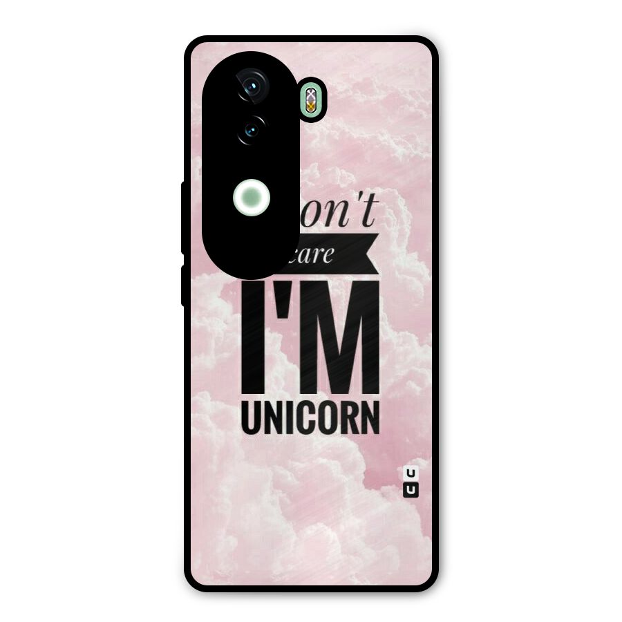 Dont Care Unicorn Metal Back Case for iQOO Z9s