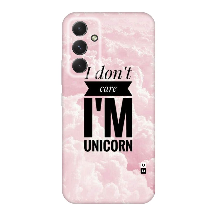 Dont Care Unicorn Original Polycarbonate Back Case for Galaxy A54