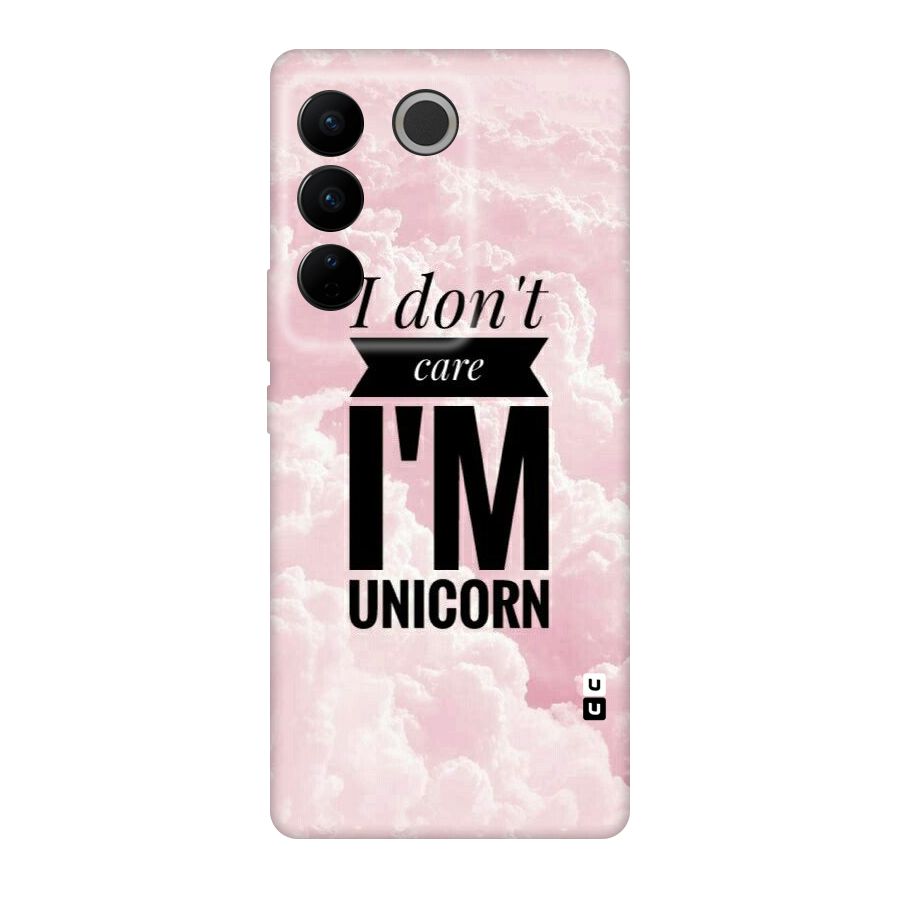 Dont Care Unicorn Original Polycarbonate Back Case for Vivo V27