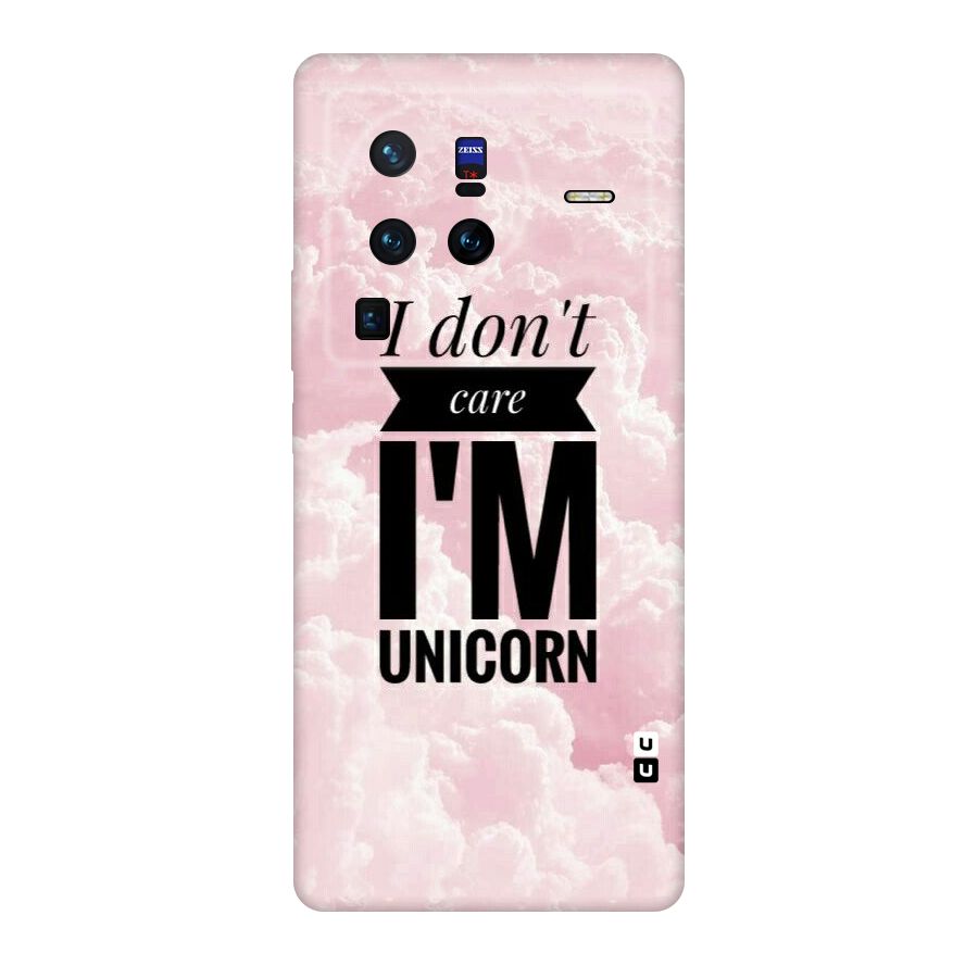 Dont Care Unicorn Original Polycarbonate Back Case for Vivo X80