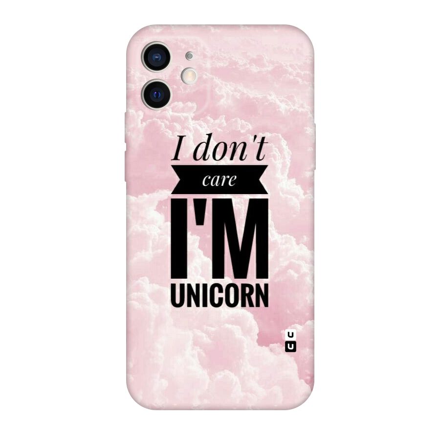 Dont Care Unicorn Original Polycarbonate Back Case for iPhone 12