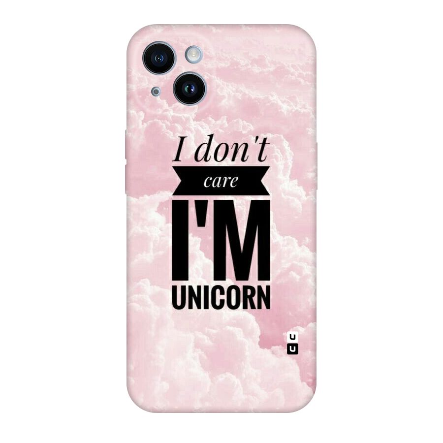 Dont Care Unicorn Original Polycarbonate Back Case for iPhone 14