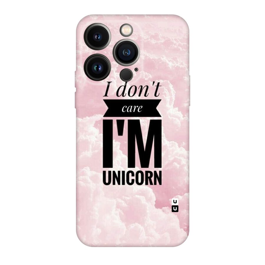 Dont Care Unicorn Original Polycarbonate Back Case for iPhone 14 Pro